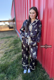 Black Betty Satin Sleep Set - Dixies Western Wear 