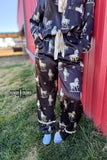 Black Betty Satin Sleep Set - Dixies Western Wear 