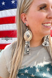 Concho Rodeo Earrings - Dixies Western Wear 