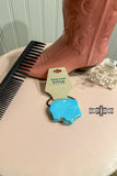 DS Turquoise Rock Ponytail Holder - Dixies Western Wear 