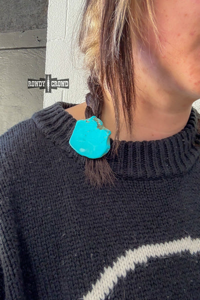 Turquoise Rock Ponytail Holder