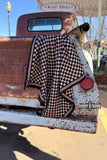 SMALL Tan Checkered Out Wild Rag/ Scarf - Dixies Western Wear 