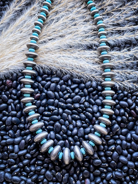 Hot Shot Navajo Style Pearl Fashion Necklace