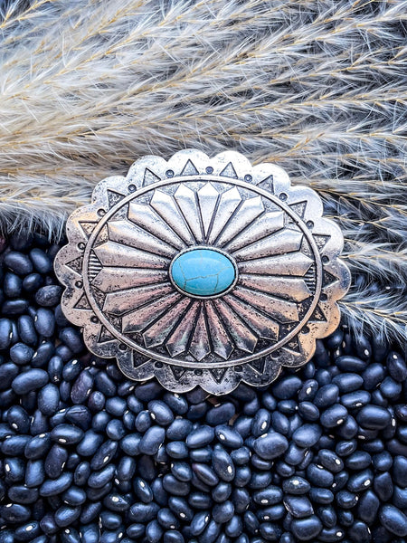 West Mesa Fashion Belt Buckle - Silver