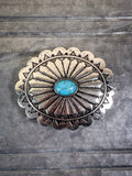 West Mesa Fashion Belt Buckle - Silver