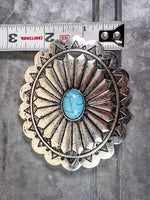 West Mesa Fashion Belt Buckle - Silver