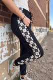Checkered Craze Joggers - Dixies Western Wear 