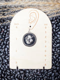Cow Head Cameo Dangle Fashion Earrings