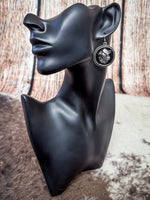 Cow Head Cameo Dangle Fashion Earrings