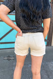 CREAM- Shenandoah Stud Shorts - Dixies Western Wear 