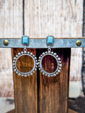 Tess Ball Round Fashion Stud Dangle Earrings
