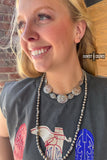 Western Concho Necklace - Dixies Western Wear 
