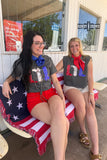 Red, White & Boots Tee - Dixies Western Wear 
