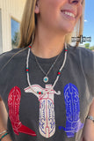 Freedom Ring Necklace - Dixies Western Wear 