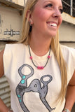 DS Pink Pony Necklace - Dixies Western Wear 