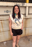 DS A Bit Ranchy Tank- CREAM - Dixies Western Wear 