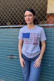 Bit of Freedom Tee- GRAY - Dixies Western Wear 