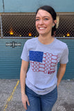 Bit of Freedom Tee- GRAY - Dixies Western Wear 
