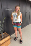 Serape Sunset Shorts - Dixies Western Wear 