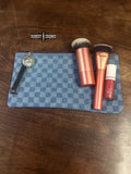 Checkered Denim Cosmetic Bag - Dixies Western Wear 