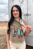 SMALL Fearless Floral Wild Rags - Dixies Western Wear 