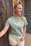 DS Metallic Spur Tee- DESERT GREEN - Dixies Western Wear 