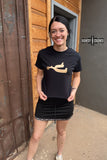 DS Metallic Spur Tee- BLACK - Dixies Western Wear 