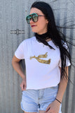 DS Leopard Spur Tee- WHITE - Dixies Western Wear 