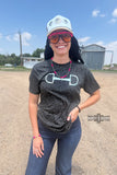 BLACK Leopard Bit Tee - Dixies Western Wear 