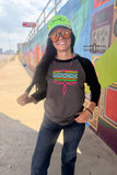 Neon Boot Stitch Raglan - Dixies Western Wear 
