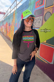 Neon Boot Stitch Raglan - Dixies Western Wear 