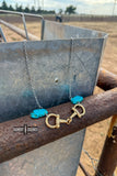 DS Turquoise Bit Necklace - Dixies Western Wear 
