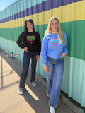 DS BLACK Neon Boot Stitch Sweater - Dixies Western Wear 
