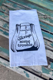 DS Stirrup Some Trouble Tea Towel - Dixies Western Wear 