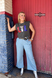 Red, White & Boots Tank - Dixies Western Wear 