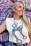 DS A Bit Ranchy Tank- CREAM - Dixies Western Wear 