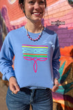 DS Neon Boot Stitch Sweatshirt - Dixies Western Wear 