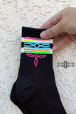 DS Neon Boot Stitch Socks - Dixies Western Wear 