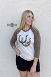 DS Lucky Horseshoe RAGLAN - Dixies Western Wear 