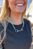 DS Buckin' Bit Necklace - Dixies Western Wear 
