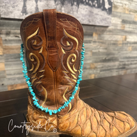 Turquoise Chip Stone Rope Necklace