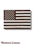 US Flag Patchwork Cowhide Rug 2x3'