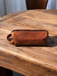 Grain Full Leather Toiletry Bag  