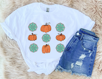 Pumpkin + Turquoise - Graphic Top