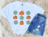 Pumpkin + Turquoise - Graphic Top