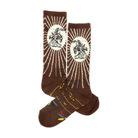 Fringe Bucking Brown Performance Socks