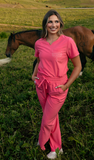 Hot Pink Boot-Stitch Pants