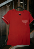Maroon Boot-Stitch Top