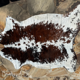 Tri-Color Hair On Cowhide Rug
