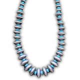 Hot Shot Navajo Style Pearl Fashion Necklace